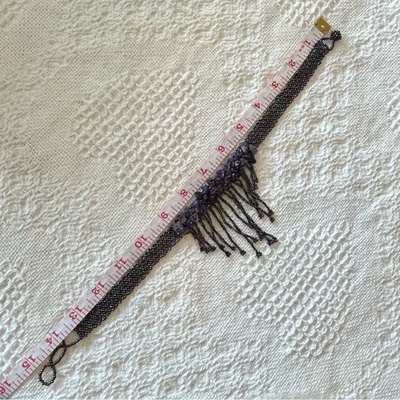 Absolutely Stunning Purple Amethyst & Beaded Vintage Choker Necklace - Picture 6 of 10